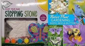 "Paint Your Own" Butterfly Stepping Stone for Older Adults & Seniors